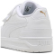 PUMA Shuffle Downtown Lo Sneaker mit Klettverschluss Kinder 01 - PUMA white/PUMA white/PUMA gold 28