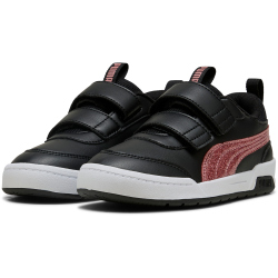PUMA Multiflex 2 Glitz FS Sneaker mit Klettverschluss Mädchen 01 - PUMA black/rose gold 28