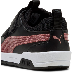 PUMA Multiflex 2 Glitz FS Sneaker mit Klettverschluss Mädchen 01 - PUMA black/rose gold 28