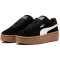PUMA Club II Era Suede Plateau Sneaker Damen 01 - PUMA black/PUMA white 36