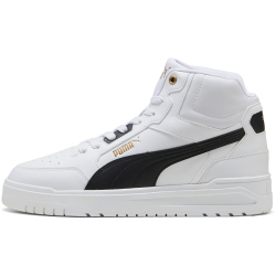 PUMA Shuffle Downtown Mid Sneaker 01 - PUMA white/PUMA black/PUMA gold 38