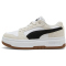 PUMA Rebound Femme Low Suede Sneaker Damen 01 - PUMA white/PUMA black/frosted ivory 36