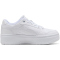 PUMA Rebound Femme Low Plateau Sneaker Damen 01 - PUMA white/vapor gray 38