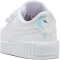 PUMA Carina 3.0 Holo 2.0 Baby-Sneaker mit Klettverschluss 01 - PUMA white/PUMA silver/mauve mist 20