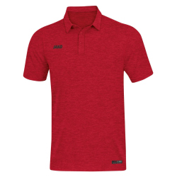 JAKO Premium Poloshirt rot meliert 3XL