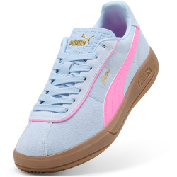 PUMA Club Klassika Suede Sneaker Damen 08 - haute tropic/pink pixel/puma gold 38