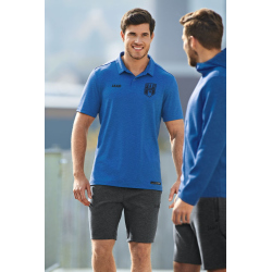 JAKO Premium Poloshirt marine meliert L