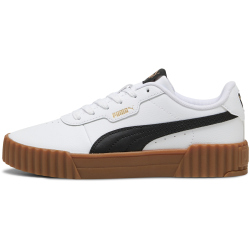 PUMA Carina 3.0 Leder Sneaker Damen 14 - PUMA white/PUMA black 37