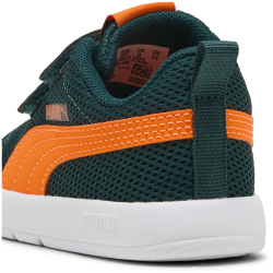 PUMA Courtflex V3 Mesh Baby-Sneaker 09 - green terrain/orange glo 21