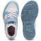 PUMA Rebound V6 Lo AC+ Sneaker mit Klettverschluss Kinder 30 - PUMA white/poised pink/cool blue 32
