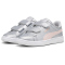 PUMA Smash 3.0 Glitz Glam Sneaker mit Klettverschluss Mädchen 02 - glacial gray/frosty pink 31
