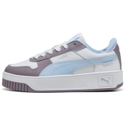 PUMA Carina Street Sneaker Mädchen 22 - PUMA white/haute tropic/plum jam 39