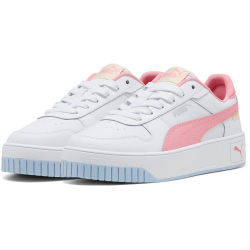 PUMA Carina Street Sneaker Mädchen 21 - PUMA white/pinkscape/PUMA silver 39