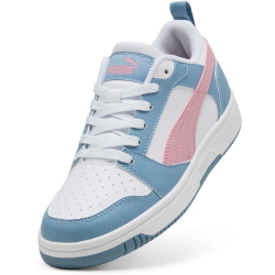 PUMA Rebound V6 Lo Sneaker Kinder 30 - PUMA white/poised pink/cool blue 36