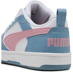 PUMA Rebound V6 Lo Sneaker Kinder 30 - PUMA white/poised pink/cool blue 36