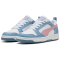 PUMA Rebound V6 Lo Sneaker Kinder 30 - PUMA white/poised pink/cool blue 36