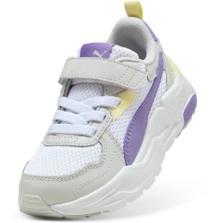 PUMA Trinity Lite AC+ Sneaker Kinder 18 - PUMA white/lavender alert/glacial gray 30