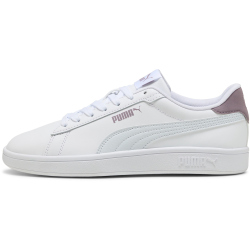PUMA Smash 3.0 Leder-Sneaker 30 - PUMA white/silver mist/plum jam 38.5