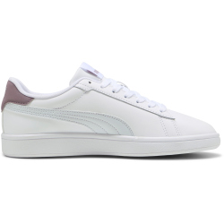 PUMA Smash 3.0 Leder-Sneaker 30 - PUMA white/silver mist/plum jam 38.5