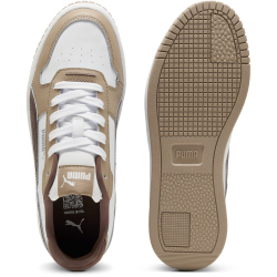 PUMA Carina Street Plateau Sneaker Damen 54 - PUMA white/flat bronze/ice coffee 38.5
