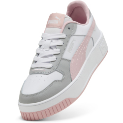 PUMA Carina Street Plateau Sneaker Damen 53 - PUMA white/mauve mist/gray echo 37