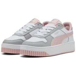 PUMA Carina Street Plateau Sneaker Damen 53 - PUMA white/mauve mist/gray echo 38.5