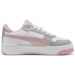 PUMA Carina Street Plateau Sneaker Damen 53 - PUMA white/mauve mist/gray echo 38.5