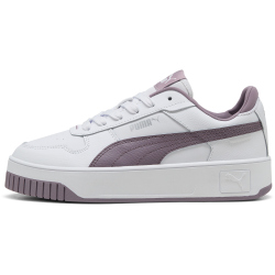 PUMA Carina Street Plateau Sneaker Damen 52 - PUMA white/plum jam/PUMA silver 38.5