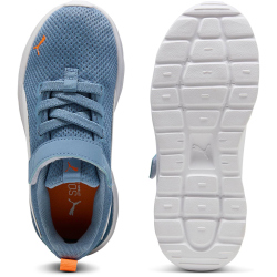 PUMA Anzarun Lite AC PS Kinder Sneaker mit Klettverschluss 45 - cool blue/puma white/orange glo 28