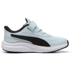 PUMA Skyrocket 2 AC+ Sneaker mit Klettverschluss Kinder 02 - sea glass/puma black/speed blue/mint melt 28.5