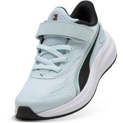 PUMA Skyrocket 2 AC+ Sneaker mit Klettverschluss Kinder 02 - sea glass/puma black/speed blue/mint melt 28.5