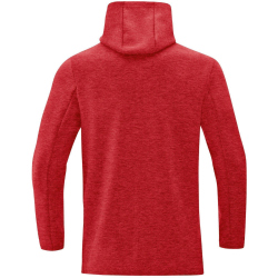 JAKO Premium Hoodie rot meliert S
