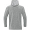 JAKO Premium Hoodie grau meliert XXL