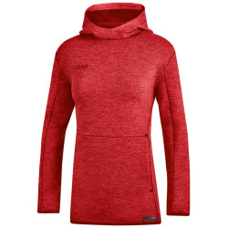 JAKO Premium Hoodie Damen rot meliert 34
