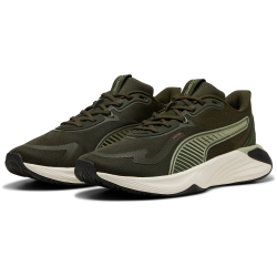 PUMA PWR Hybrid Trainingsschuhe 13 - dark olive/lux army/glowing red/warm white 44.5