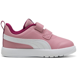 PUMA Courtflex V3 Baby-Sneaker mit Klettverschluss 15 - poised pink/puma white/berry 22