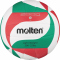 molten Leicht-Volleyball Trainingsball wei&szlig;/gr&uuml;n/rot V5M2000-L Gr. 5