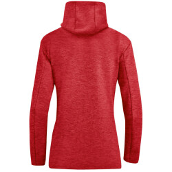 JAKO Premium Kapuzenjacke Damen rot meliert 34
