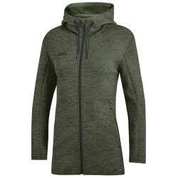 JAKO Premium Kapuzenjacke Damen khaki meliert 34