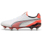 PUMA King Ultimate MxSG Stollen-Fußballschuhe 01 - PUMA white/PUMA silver/glowing red/PUMA black 44