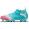 PUMA Future 8 Match Re-Charge FG/AG Fußballschuhe Kinder 01 - hero blue/puma white/sunset pink 37.5