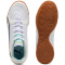PUMA Pressing IV Hallen-Fußballschuhe 01 - PUMA white/aqua/fizzy light/sea glass 41
