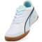 PUMA Pressing IV Hallen-Fußballschuhe 01 - PUMA white/aqua/fizzy light/sea glass 41