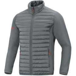 JAKO Premium Hybridjacke steingrau M