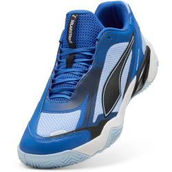 PUMA Solarstrike 4 Hallenschuhe 03 - mountain blue/puma black/haute tropic/puma white 37