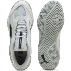 PUMA Solarstrike 4 Hallenschuhe 02 - PUMA white/PUMA black/silver mist/platinum gray 37
