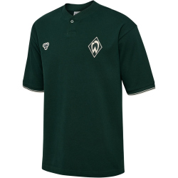 hummel SV Werder Bremen Travel Poloshirt 6460 - pine grove wo sponsor M