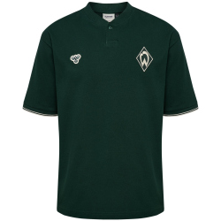 hummel SV Werder Bremen Travel Poloshirt 6460 - pine grove wo sponsor M