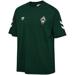 hummel SV Werder Bremen Travel T-Shirt 6460 - pine grove wo sponsor L