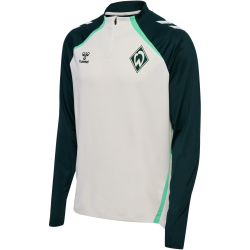 hummel SV Werder Bremen Staff 1/2-Zip Sweatshirt 9492 -...